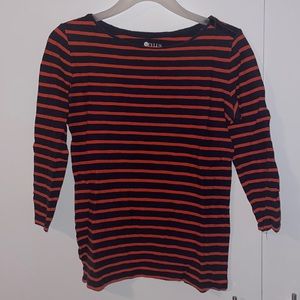 3/4 sleeve zipper shoulder top